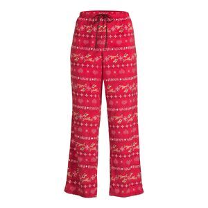 Rudolph Red Nose Reindeer Women's Sleep Jogger Pant With Pockets Size 3X 22W-24W